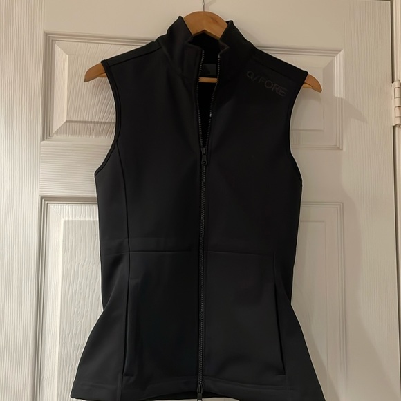 G/FORE Women’s Black Fleece Lined Golf Vest Size Small **Like New** - Picture 2 of 7